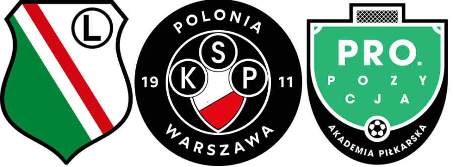 Kluby piłkarskie z warszawy - Legia Warszawa, Polonia Warszawa, Drukarz Warszawa, Olimpia Warszawa